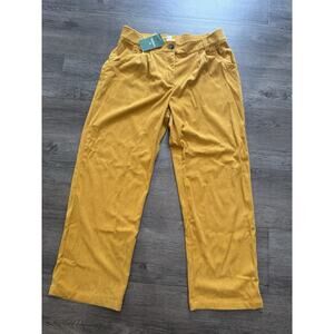 Halara AuraCord Cloud Corduroy Pants NWT Size Large Reg Mustard Fall Autumn